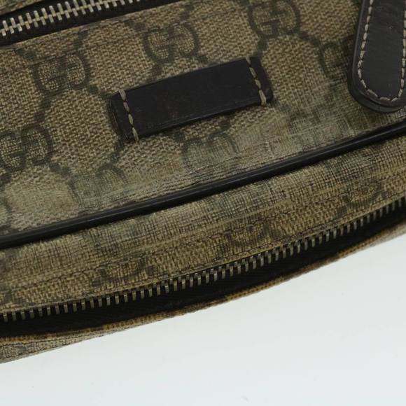 GUCCI GG Canvas Shoulder Bag PVC Leather Beige Auth 51841 - Picture 7 of 16